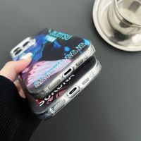 Dessin animé couleur argent impression Anime étui de téléphone portable couverture arrière rigide pour iPhone 16 15 14 Plus 13 12 11 Pro Max