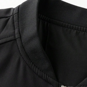 New <b>Men's</b> Black Bomber <b>Jacket</b> <b>Canvas</b> Classic Stand Collar Spring Autumn Slim Fit Design Suitable Casual Fashionable Trends - Product Image 3