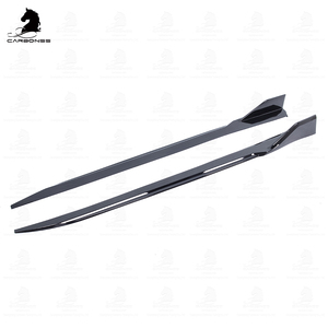 Kits de carrocería para automóviles Falda lateral negra brillante ABS tipo <span class=keywords><strong>CP</strong></span> piezas de automóviles negras brillantes para BMW 4 series G22 <span class=keywords><strong>M</strong></span> Tech 2020 + - Product Image 2