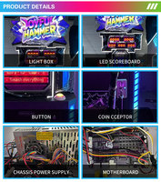 Machine de jeu d'arcade Hammer Strength Challenge à monnayeur avec système de récompense pour centre de divertissement familial et centres commerciaux