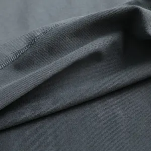 T-shirt di Lusso in Cotone Pesante di Alta Qualità, Unisex, con Stampa Logo Personalizzata, Collo Alto, T-shirt Oversize da Uomo - Product Image 5