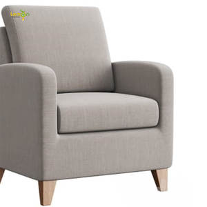 Sofá de brazo de lujo para habitación de hotel, con cojín suave, tela de terciopelo personalizada para vestíbulo de hotel - Product Image 6