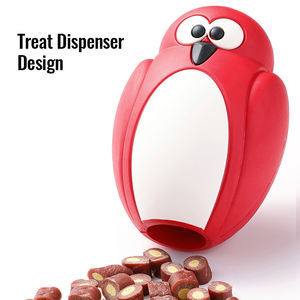 Truelove Durable pingüino en forma de goma Natural masticar perro dispensador de golosinas juguete ecológico fácil de limpiar accesorios para perros al por mayor - Product Image 1