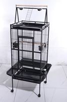 Nouvelle Arrivée Petite Cage à Oiseaux Pliable en Acier Inoxydable à Motif Simple, Cage d'Élevage d'Oiseaux d'Extérieur pour Perroquets, Boîte Aviary pour Animaux de Compagnie à Cadre Métallique 25