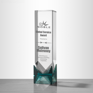 Noble Venta caliente personalizado Liuli Rubik's Cube Pillar Trophy Company Reunión anual Premios Art Glass Trophy - Product Image 6