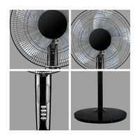 Ventilateur sur pied 16 pouces avec moteur longue durée, refroidissement haute efficacité, oscillation à 3 vitesses, protection contre la surchauffe, ventilateur sûr pour usage familial