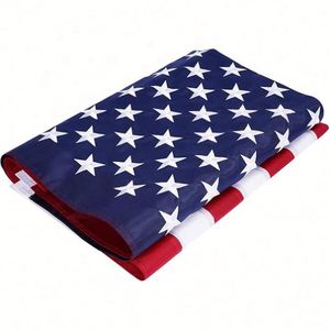 Bandera de EE. UU. Negra con Estrellas Bordadas, Impresa Digitalmente, de Alta Calidad, Personalizada para Campañas, 3x5 Pies, 100D, Directo de Fábrica 2023 - Product Image 2