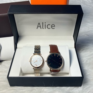 Caja de Reloj de Cuero Directo de Fábrica, Caja de Almacenamiento de Relojes y Pulseras con Forro de PU Personalizado, con Logotipo Personalizado, Empaque de Reloj de Lujo para Mujer - Product Image 2