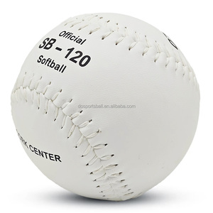 Pallone da Softball TAMANACO SB-120 in PVC, 12 Pollici, Bianco, Resistente agli Urti, Imbottito in Sughero, Cucito a Mano, Produzione Professionale Diretta - Product Image 2
