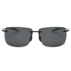 Retângulo Rimless Moda Óculos Amarelo Cinza PC Quadro Fotocromático Outdoor Polarizada Sports Sun Óculos Lente para a condução - Product Image 6