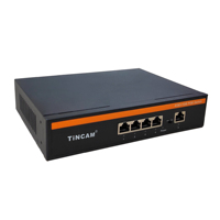 Switch Ethernet Gigabit PoE Completo de Fábrica, Switch de Red de 4 Puertos 100M/1000M, Extensión de 250m VLAN, Fabricante para Seguridad CCTV
