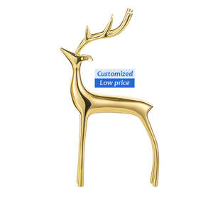 Servicio de Mecanizado CNC, Adornos de Ciervo de Latón Sólido de Alta Calidad, para Muebles de TV, Vinotecas, Decoración del Hogar y Sala de Estar - Product Image 1