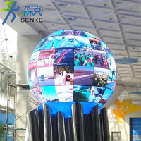 P1.8 P1.9 P2 P2.5 P3 P4 led topu küre ekran yuvarlak kapalı açık düzensiz şekilli küresel video 3d led ekran top