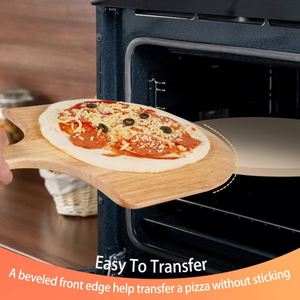 Piedra para Hornear <span class=keywords><strong>Pizza</strong></span> de Acero Inoxidable de 15 Pulgadas, Media Luna, <span class=keywords><strong>la</strong></span> <span class=keywords><strong>Más</strong></span> <span class=keywords><strong>Grande</strong></span>, Giratoria, de Doble Cara, con Asas, para Hornear Productos Grandes y Pequeños - Product Image 4