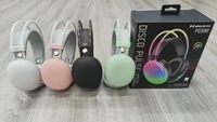 Vente chaude PG580 Casque de jeu sans fil avec éclairage LED RVB Casques de jeu stéréo BT5.3 de haute qualité avec micro