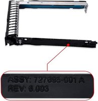727695-001 外置新型服务器 2.5 英寸 SFF SAS/NVMe SSD/HDD 托盘，带 1 年保修，AI 制造，100% 原装