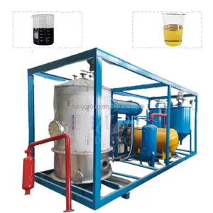 1 5 10 15 Ton Used car oil refinery motor oil to diesel distillation plant for waste oil recycling machine