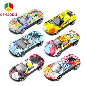 क्यु OEM मुक्त पहिया 1/64 पैमाने मिश्र धातु मिनी धातु Diecast कस्टम मॉडल कारों वाहन सेट खिलौने बच्चों के लिए