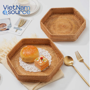 Principal vendeur d'artisanat-Plateau de rangement en rotin en matériau de rotin Organisateur décoratif Artisanat-Vietnam Source - Product Image 2