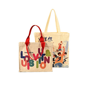 Custom Blue Felt Tote Bag with Blank Logo Printing Shoulder Shopping Bag Small Batch Wholesale