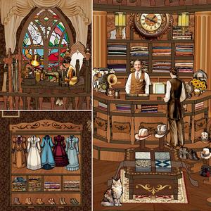 Nouveau Style Dollhouse Bibliothèque Décoration Livre Nook Étagère Insert Livre Nook Kit avec LED Veilleuse - Product Image 5