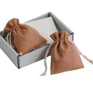 Pochette en microfibre à double cordon pour bijoux et lunettes de soleil, sac d'emballage en suède pour bijoux avec cordon élégant pour cadeaux - Product Image 2