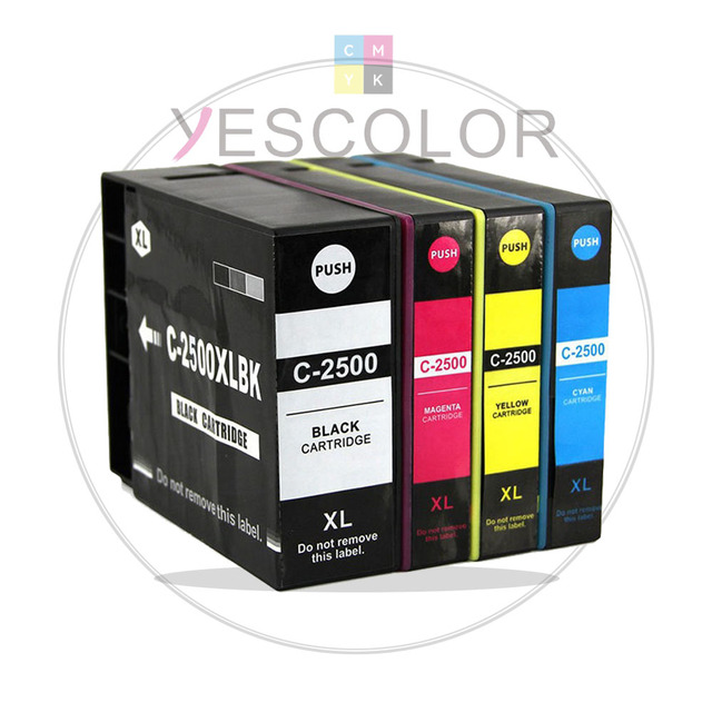 Yescolor Premium Compatible 2500XL PGI-2500XL PGI2500XL PGI-2500 Ink Cartridge for MAXIFY IB4050 Ib4150 MB5050 MB5150 Printer