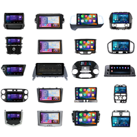 Autoradio portable Android Meihua avec écran LCD, CarPlay, écran tactile, GPS intégré et support de tableau de bord 2DIN - Compatible universel