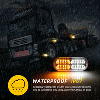 Luz estroboscópica de advertencia para coche y camión, lámpara de tráfico ámbar de 12V y 24V, barra de luz intermitente, barata