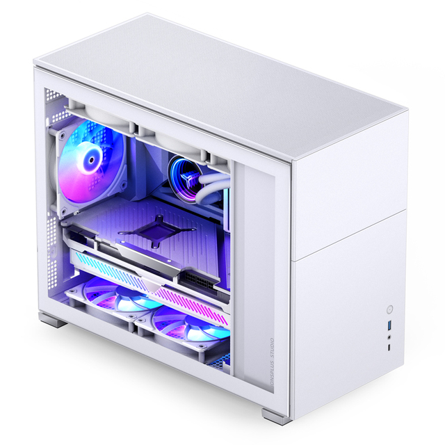 Brand New case Jonsbo D31 White RGB Middle Tower Pc case Gaming with Rgb Fans