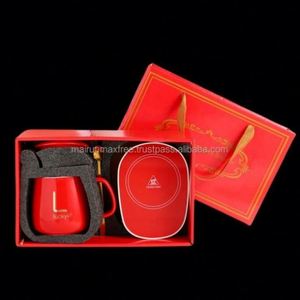 Promotional Corporate Business Souvenir Bone China <b>Smart</b> Temperature Control Electric Coffee <b>Mug</b> Heating Warmer Custom Logo - Product Image 2