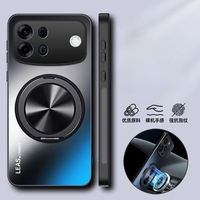 Étui magnétique pour téléphone portable Oppo A7 Pro Max, finition mate, avec anneau de maintien, protection intégrale de l'objectif, anti-chute