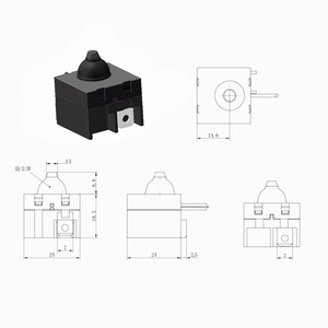 Máy Mài Góc Công Cụ Điện Tử Công Tắc Nút Nhấn Chống Bụi Công Tắc Có Bảo Vệ Khởi Động Lại - Product Image 3