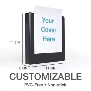 Biểu Tượng Tùy Chỉnh 1.5 Inch Xem Chất Kết <span class=keywords><strong>D</strong></span>ính Bao Gồm 1/2 Inch Một Cảm Ứng <span class=keywords><strong>D</strong></span>ễ <span class=keywords><strong>D</strong></span>àng Mở <span class=keywords><strong>D</strong></span> Nhẫn Bền Màu Đen 3 Vòng Chất Kết <span class=keywords><strong>D</strong></span>ính Cho Các Trường Học Và Văn Phòng - Product Image 3