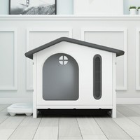 Maison pour animaux de compagnie intérieure triangulaire, imperméable et respirante, en plastique durable, avec boutons-pression, pour chiens, chats et petits animaux, utilisable toute l'année