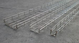 Vich Goulotte de câblage industrielle polyvalente en treillis métallique <span class=keywords><strong>galvanisé</strong></span> 2''D x 4''W x 8ft/10ft - Product Image 4