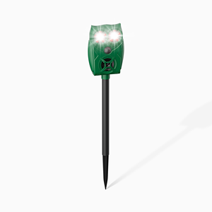 AR30 Nueva patente ScareCrow Solar Animal Defender 5 Modo Repelente ultrasónico Panel plegable Sensor PIR IP65 a prueba de agua - Product Image 6