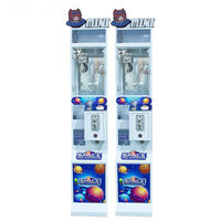 SUNMO mini grue à griffes distributeur automatique Machine de capture de poupée pour enfant jouet en peluche grue d'arcade machine de poupée avec accepteur de facture