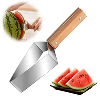 Draagbare Roestvrijstalen Watermeloen Snijmachine Artefact Mes Corer Voor Fruit & Groente Watermeloen Clip Tool