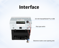 EP-385C Produk Baru Printer Thermal Terintegrasi 80mm untuk SPBU Printer Panel Thermal Dengan Penutup Elektronik