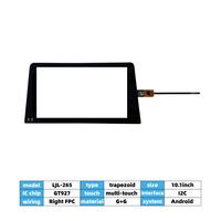 Écran tactile capacitif trapézoïdal de 10,1 pouces adapté à la navigation automobile