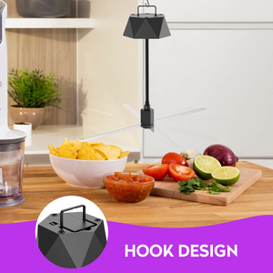 Ventilador Repelente de Moscas Automático Portátil Plegable de 360 Grados, Eléctrico, de ABS Sólido, Ecológico y Recargable para Cocina, Gran Venta - Product Image 4