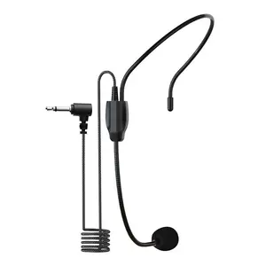 Microfono montato sulla testa amplificatore vocale ape Lavalier Mic con spina 3.5mm in Nylon intrecciato per gli insegnanti discorso