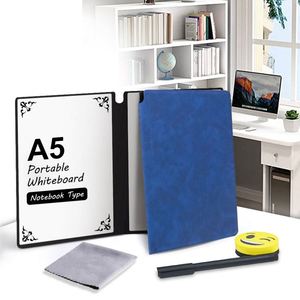 Writing Whiteboard Notebook Leather Double-sided Rewritable Whiteboard Notepad <b>Memo</b> <b>Pad</b> Notebook for Students - Product Image 3