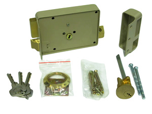 <span class=keywords><strong>Serrure</strong></span> de porte à cylindre rond universel style ancien 111a France <span class=keywords><strong>en</strong></span> fer forgé <span class=keywords><strong>pour</strong></span> porte droite avec clé - Product Image 5