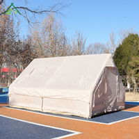 Tente de camping gonflable légère et pliable de 12 mètres carrés, climatisée, quatre saisons, imperméable, robuste, pour l'extérieur