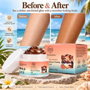 Crema Aceleradora de <span class=keywords><strong>Bronceado</strong></span> Gradual con DHA y Eritrulosa de Marca Privada, Gel Intensivo <span class=keywords><strong>para</strong></span> Solárium, Unisex, con Efecto Picante - Product Image 5