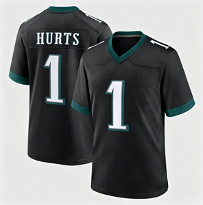 Equipo de Fútbol Americano en Oferta # 1Jalen Hurts Camiseta Verde Medianoche de los Philadelphia 76ers para Hombre - Product Image 3