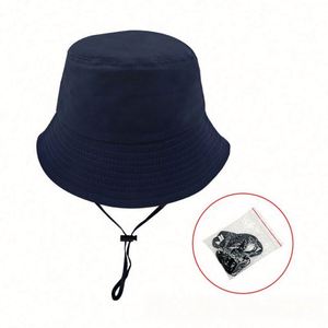 หมวกบักเก็ตเด็กผ้าฝ้ายแบบกำหนดเอง ปักลายตามสั่ง ปีกหมวกโค้งงอ ป้องกันแสงแดด สำหรับกิจกรรมกลางแจ้งและโปรโมชั่น - Product Image 4