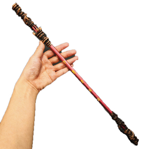 Vente en gros d'or cerceau tige métal artisanat noir mythe Wukong jeu accessoires jouets Figurines ornements modèles jouet épées - Product Image 2